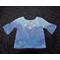 18mo Bell-sleeved Shirt - Blue and Purple
