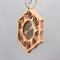A handmade maple wood photo ornament featuring a hand-cut design and a customizable photo insert. Measures approximately 4 inches in height and width, and 3/8 inch in thickne