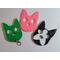 Dog one and two tone safety keychain designs
