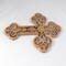 This beautiful handmade rustic fretwork cross is made from reclaimed hardwood flooring samples and adds a touch of rustic elegance to your home.