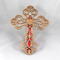 This beautiful handmade rustic fretwork cross is made from reclaimed hardwood flooring samples and adds a touch of rustic elegance to your home.