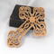 This beautiful handmade rustic fretwork cross is made from reclaimed hardwood flooring samples and adds a touch of rustic elegance to your home.