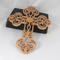 This beautiful handmade rustic fretwork cross is made from reclaimed hardwood flooring samples and adds a touch of rustic elegance to your home.