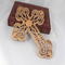 This beautiful handmade rustic fretwork cross is made from reclaimed hardwood flooring samples and adds a touch of rustic elegance to your home.