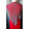 Lacy Pinepple shawl crochet back view
