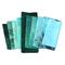Blue and green small stash bundle for quilitng and crafting, hand dyed quilting cotton
