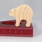 This wooden toy bear is a part of my Itty Bitty Animals Collection and has been handmade in America. It is unfinished, freestanding, and can be stacked. The toy is made using traditional woodworking tools, sanded smooth, and is ready to be painted.