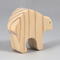This wooden toy bear is a part of my Itty Bitty Animals Collection and has been handmade in America. It is unfinished, freestanding, and can be stacked. The toy is made using traditional woodworking tools, sanded smooth, and is ready to be painted.