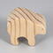 This wooden toy bear is a part of my Itty Bitty Animals Collection and has been handmade in America. It is unfinished, freestanding, and can be stacked. The toy is made using traditional woodworking tools, sanded smooth, and is ready to be painted.