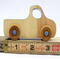 Wood Toy Truck, Handmade and Finished with Amber Shellac, Baby Blue, and Metallic Sapphire Blue Paint From My Play Pal Collection