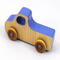 Wood Toy Truck, Handmade and Finished with Amber Shellac, Baby Blue, and Metallic Sapphire Blue Paint From My Play Pal Collection