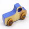 Wood Toy Truck, Handmade and Finished with Amber Shellac, Baby Blue, and Metallic Sapphire Blue Paint From My Play Pal Collection