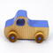 Wood Toy Truck, Handmade and Finished with Amber Shellac, Baby Blue, and Metallic Sapphire Blue Paint From My Play Pal Collection