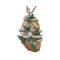 Brown Agate Polymer Clay Branch Pendant