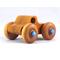 Handmade Wooden Toy Monster Pickup Truck with large wheels Made From Laminated Hardwoods and Finished With Amber Shellac and metallic Sapphire Blue From My Play Pal Collection