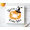 No one likes a crabby witch! This fun sign has a coastal feel with it's crabby graphic as well as the traditional Halloween spirit! A bright orange pumpkin is all about the fall, and how cute is that bat lurking in the background! This signs measures 5.5 x 5.5 x .75 and can stand alone on a shelf, mantel or add it to your Halloween tiered tray decor.