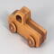 Handmade wooden toy pickup truck handmade from oak, poplar, and birch hardwoods with a satin polyurethane finish from my Play Pal Collection.