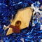 Handmade Wood Birdhouse Ornament Collectable Christmas Tree Ornament shapeed like a Christmas tree. Made from select-grade hardwoods, hand-sanded, and finished with a custom blend of oils and waxes using traditional woodworking tools.