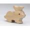 Handmade unfinished wood toy bunny rabbit cutout free standing and stackable. It is an excellent pretend toy. The bunny is sanded and ready to paint and use for crafts. Please check out my Itty Bitty Animal Collection for many other wood toy cutouts.