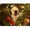 Handmade Wood Birdhouse Ornament Collectable Christmas Tree Ornament shapeed like a Christmas tree. Made from select-grade hardwoods, hand-sanded, and finished with a custom blend of oils and waxes using traditional woodworking tools.