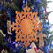 Rustic Snowflake Christmas Tree Ornament Handmade From Reclaimed Wood And Finished With Clear Shellac