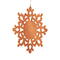 Rustic Snowflake Christmas Tree Ornament Handmade From Reclaimed Wood And Finished With Clear Shellac