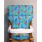 highchair replacement pad, Eddie Bauer wooden, peacocks on blue
