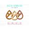 Crisscross Teardrop Earrings SVG Cut File