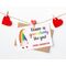 Rainbow Gnome Card for Valentine's Day, LGBTQ Galentine's Gift, Lesbian Gift Ideas