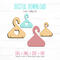 Hanger Earring Cards​ SVG Template File for Cutting Paper, Wood, or Acrylic.