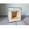 Photo of back of small square canvas