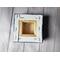 Photo of back of small square canvas