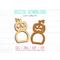 Halloween Pumpkin​ Napkin Ring SVG Template File for Laser or CNC Cutting Wood or Acrylic.