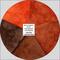 burnt orange to brown quilting cotton gradient, hand dyed fabric