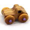 This handmade wood toy truck is a unique and durable addition to any child's playroom. Made from three laminations of oak and poplar hardwoods and finished with satin polyurethane, amber shellac, and metallic purple paint. This toy pickup truck will withstand rough-and-tumble play. With a focus on quality, each toy is carefully assembled and tested, with only the highest quality materials used in the construction process.
