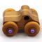 This handmade wood toy truck is a unique and durable addition to any child's playroom. Made from three laminations of oak and poplar hardwoods and finished with satin polyurethane, amber shellac, and metallic purple paint. This toy pickup truck will withstand rough-and-tumble play. With a focus on quality, each toy is carefully assembled and tested, with only the highest quality materials used in the construction process.