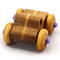 This handmade wood toy truck is a unique and durable addition to any child's playroom. Made from three laminations of oak and poplar hardwoods and finished with satin polyurethane, amber shellac, and metallic purple paint. This toy pickup truck will withstand rough-and-tumble play. With a focus on quality, each toy is carefully assembled and tested, with only the highest quality materials used in the construction process.