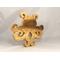 A handcrafted octopus puzzle made from wood. The puzzle is freestanding and can comfortably sit on a shelf, table, window sill, or door frame.