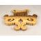 A handcrafted octopus puzzle made from wood. The puzzle is freestanding and can comfortably sit on a shelf, table, window sill, or door frame.