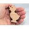 Handmade wood toy quacking duck cutout, handmade unfinished, unpainted, freestanding, stackable, paintable, from my Itty Bitty Animal Collection. Excellent for crafts or toys and American-made. Use a custom order to get the size you need.