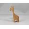 Handmade wooden giraffe cutout, unfinished, ready to paint, and freestanding. Perfect for a young child's imaginative play, stacking, or crafting.
