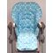 duodiner DLX 6-in-1and Polly custom handmade in the USA highchair replacement padded cover baby accessory, turquoise damask