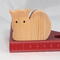 Handmade wooden toy cat cutout unfinished, unpainted, paintable, and ready to paint, freestanding from my Itty Bitty Animal Collection.