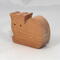 Handmade wooden toy cat cutout unfinished, unpainted, paintable, and ready to paint, freestanding from my Itty Bitty Animal Collection.