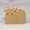 Handmade wooden toy cat cutout unfinished, unpainted, paintable, and ready to paint, freestanding from my Itty Bitty Animal Collection.