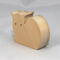 Handmade wooden toy cat cutout unfinished, unpainted, paintable, and ready to paint, freestanding from my Itty Bitty Animal Collection.