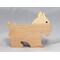 Handmade Wood Toy Scottie Dog Cutout Unpainted, Paintable,  Ready To Paint, And Freestanding from Itty Bitty Animal Collection