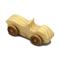 A small handmade wooden toy car hand-finished with a custom blend of mineral oil and waxes.