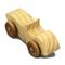 A small handmade wooden toy car hand-finished with a custom blend of mineral oil and waxes.