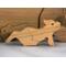 Handmade Wood Toy Couger Family Stacking Puzzle Finished with Mineral Oil and Beeswax, Wood Toy Animal, Mountain Lion, Florida Panther, Cat